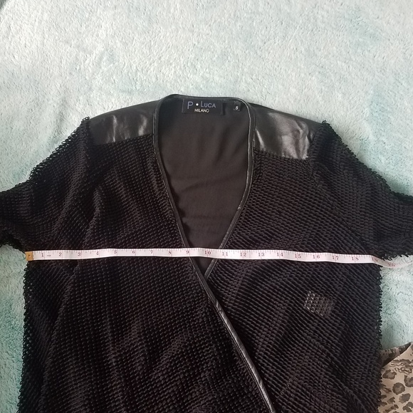 Mesh looking jacket with vegan leather accents - Picture 5 of 6